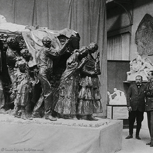 mariano benlliure sculptor . king alfonso 13 of spain . hm king alfonso 13 of spain .jose gomez ortega . jose gomez ortega joselito el gallo . josé gómez ortega "joselito" el gallo . joselito . joselito el gallo . gallito . bullfighter . angel rengell . luccia lignan . angel rengell & luccia lignan . uk.