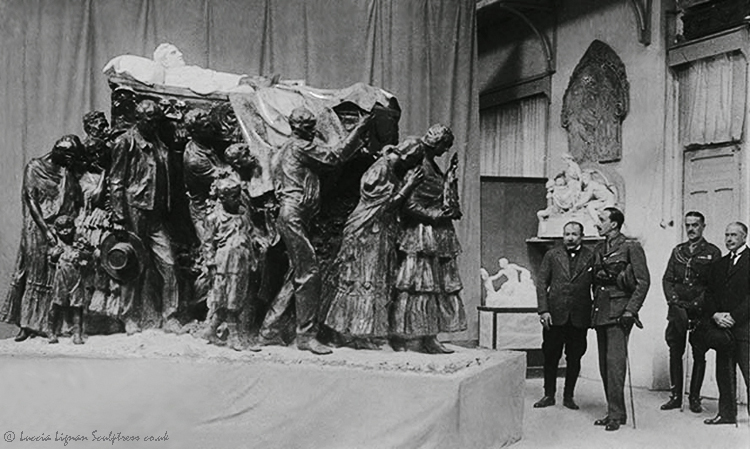 King Alfonso XIII of Spain . hm king alfonso 13 of spain . King Alfonso XIII of Spain . king alfonso 13 of spain . Mariano Benlliure . mariano benlliure . Sculptor . sculptor . Jose Gomez Ortega . jose gomez ortega . Jose Gomez Ortega Joselito El Gallo . jose gomez ortega joselito el gallo . José Gómez Ortega "Joselito" El Gallo . josé gómez ortega "joselito" el gallo . Joselito . joselito . Joselito El Gallo . joselito el gallo . Gallito . gallito . Bullfighter . bullfighter . Tauromachie . tauromachie . Stier . stier . Bull . bull . Taureau . taureau . Taureaux . taureaux . Westminster . westminster . Westminster Studio . westminster studio . Westminster Studio United Kingdom . westminster studio united kingdom . London . london . Mausoleum . mausoleum . San Fernando . san fernando . Cemetery of Seville . cemetery of seville . Memorial . memorial . Monument . monument . Cape . cape . red cape . Red cape . La Plaza de Toros de la Real Maestranza de Caballería de Sevilla . la plaza de toros de la real maestranza de caballeria de sevilla . Maestrantes . maestrantes . Real Maestranza . real maestranza . Luccia Lignan Sculptress . luccia lignan sculptress . Luccia Lignan Sculptor . luccia lignan sculptor . Luccia Lignan . luccia lignan . Angel Rengell Sculptor . angel rengell sculptor . Angel Rengell . angel rengell .