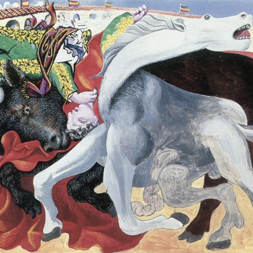 pablo picasso . picasso . bullfight death of the bullfighter . musee national picasso . paris . jose gomez ortega . jose gomez ortega joselito el gallo . josé gómez ortega "joselito" el gallo . joselito . joselito el gallo . gallito . bullfighter . angel rengell . luccia lignan .